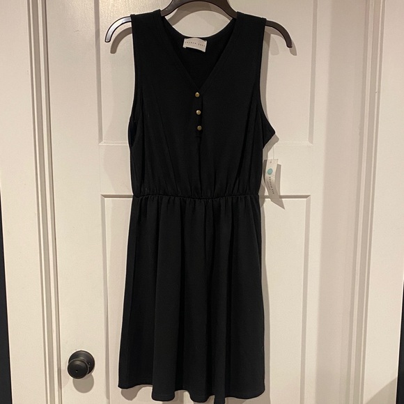 French Grey Black Knit Dress/Jumper - Picture 1 of 5